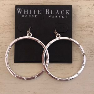 Silver hoop earrings
